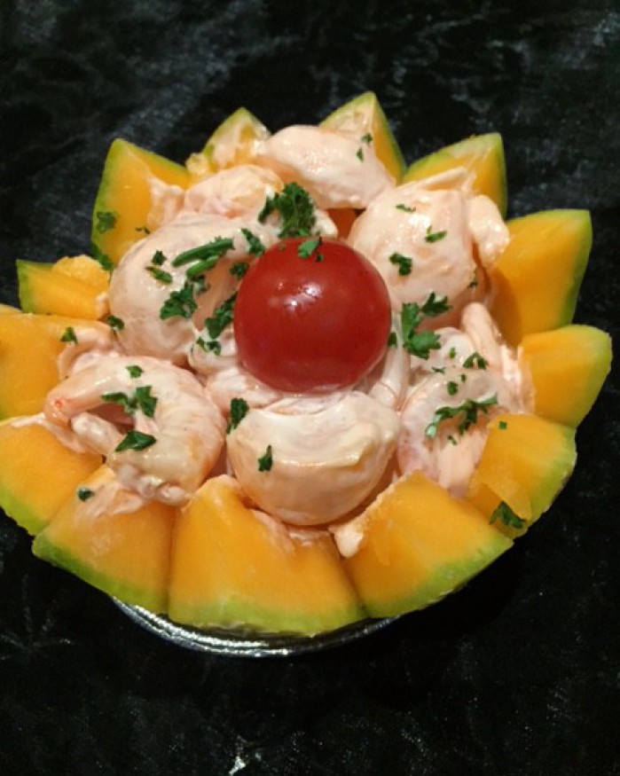 melon crevettes