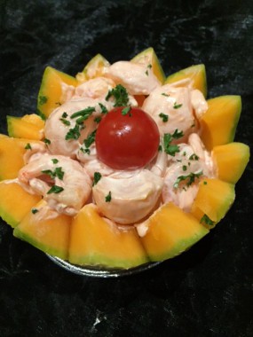 melon crevettes